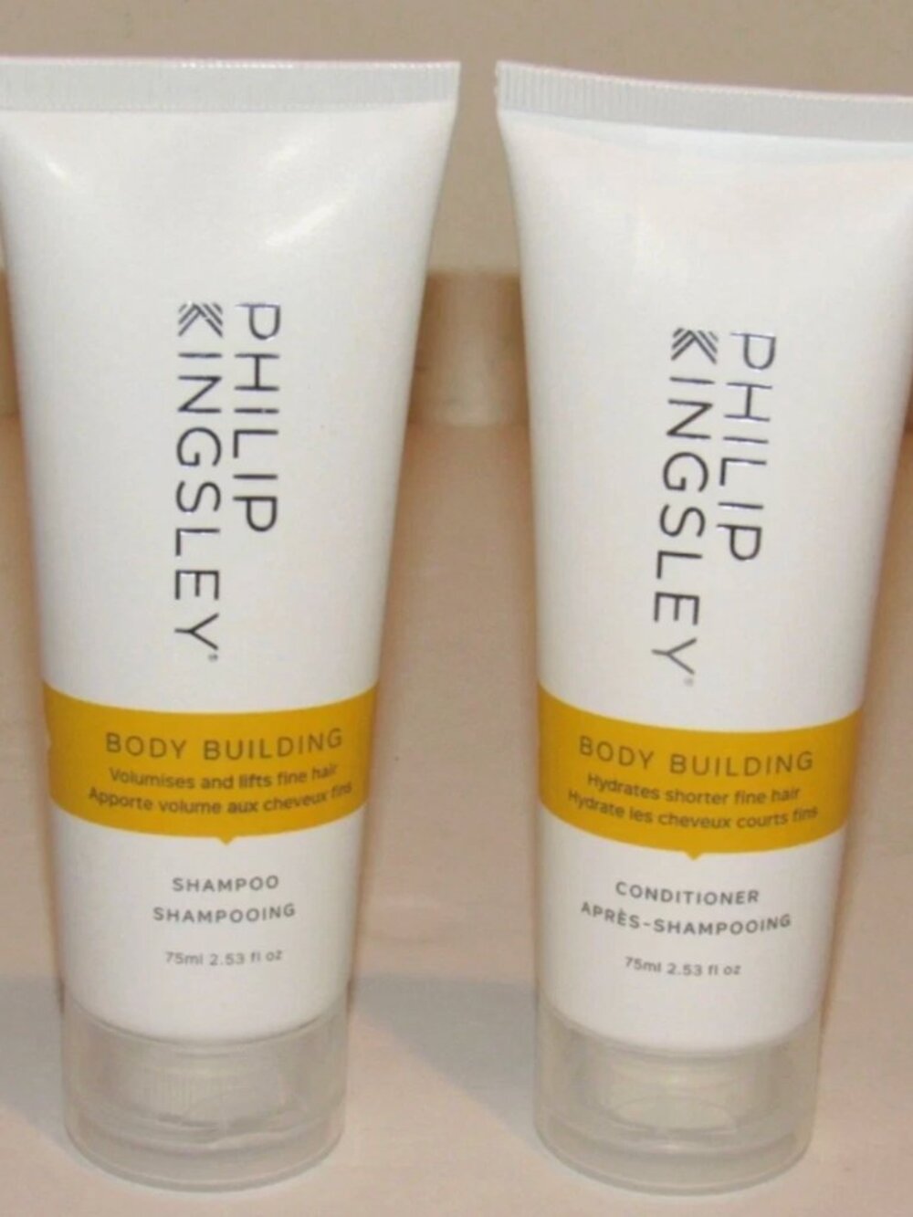 Philip Kingsley Body Building Shampoo And Conditioner Set Travel Size 2.53 Oz